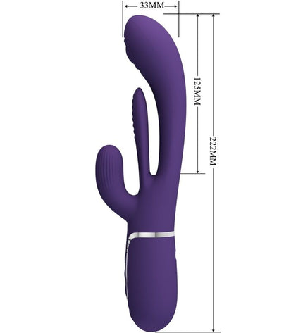 PRETTY LOVE - SHANIA TRIPLE RABBIT VIBRATEUR MULTIFONCTION VIOLET by PRETTY LOVE