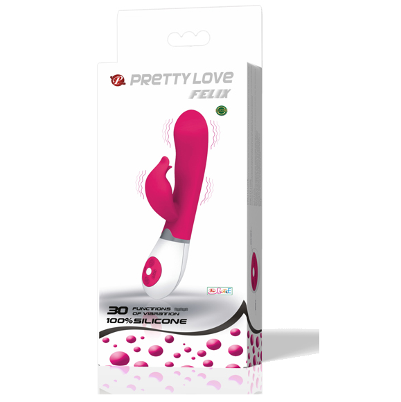 PRETTY LOVE - FLIRTATION VIBRATEUR AVEC STIMULATEUR FELIX - Concombre Boutique