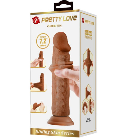 PRETTY LOVE - GODE RÉALISTE QUENTIN 18 CM MARRON by PRETTY LOVE