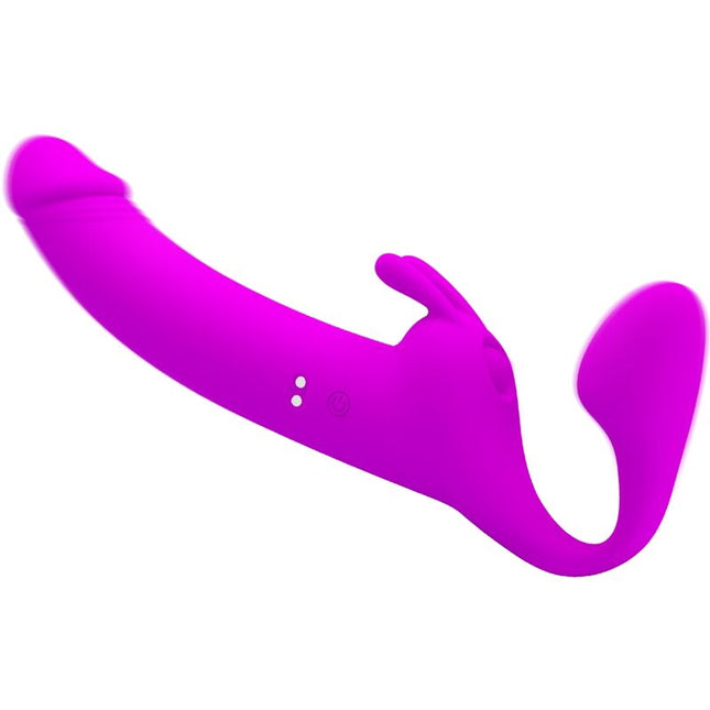 PRETTY LOVE - ZANINI STRAPLESS STRAP-ON 10 VIBRATIONS VIOLET by PRETTY LOVE PARTY UP