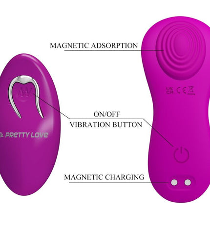 PRETTY LOVE - ROMARIO STIMULATEUR DE CLITORIS À LAY-ON TÉLÉCOMMANDE ROSE by PRETTY LOVE PARTY UP