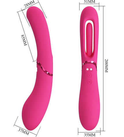 ROMANCE - VIBRATEUR POINT G LEXIE 7 VIBRATIONS ROSE by ROMANCE