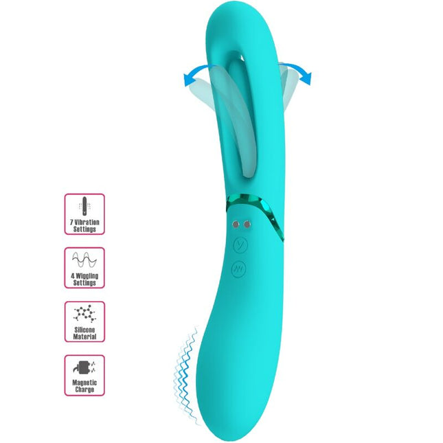 ROMANCE - VIBRATEUR POINT G LEXIE 7 VIBRATIONS BLEU by ROMANCE