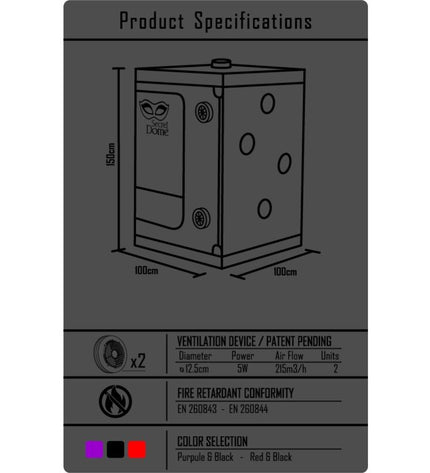 SECRET DOME - KINK CLUB CABIN SCANDALE NOIR ET ROUGE by SECRET DOME