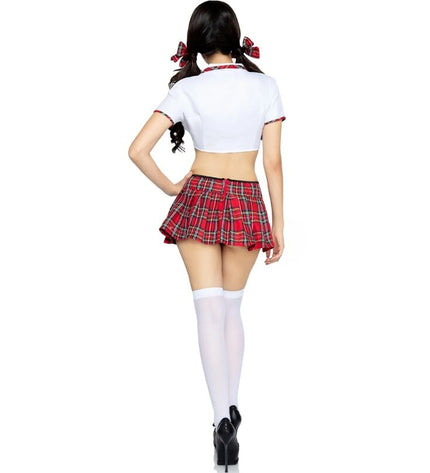 LEG AVENUE - COSTUME CLASSIQUE DE MISS COLLÉGIALE ROUGE/BLANC S/M by LEG AVENUE COSTUMES