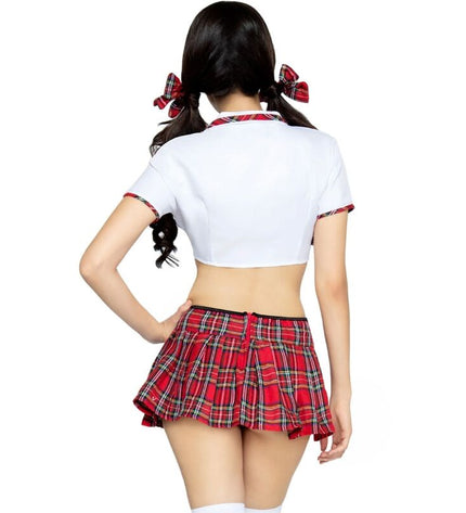 LEG AVENUE - COSTUME CLASSIQUE DE MISS COLLÉGIALE ROUGE/BLANC S/M by LEG AVENUE COSTUMES
