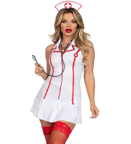 LEG AVENUE - COSTUME D'INFIRMIÈRE EN CHEF BLANC S/M by LEG AVENUE COSTUMES