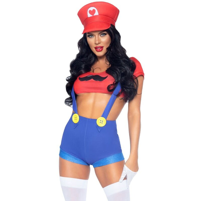 LEG AVENUE - COSTUME SEXY MARIO BROS ROUGE/BLEU M by LEG AVENUE COSTUMES