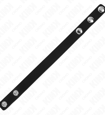 KINK - ANNEAU PÉNIS EN CUIR AVEC FERMETURE À PRESSION 21,5 X 1,5 CM by KINK RING POWER