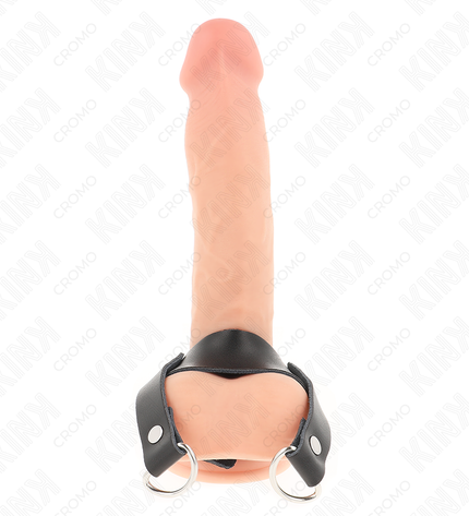 KINK - ANNEAU PÉNIS AVEC ANNEAUX EN FORME DE « D » 18,5 X 3,3 CM by KINK RING POWER