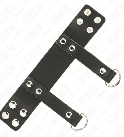 KINK - ANNEAU PÉNIS AVEC ANNEAUX EN FORME DE « D » 18,5 X 3,3 CM by KINK RING POWER
