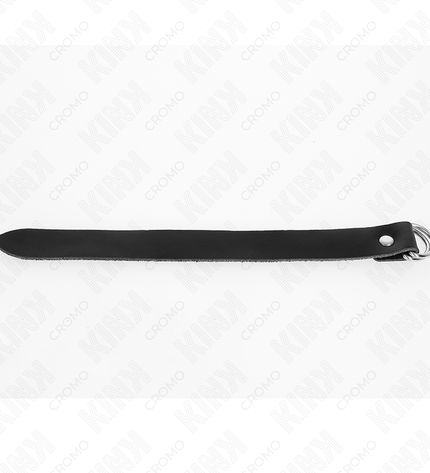 KINK - ANNEAU PÉNIS EN CUIR AVEC FERMETURE À PRESSION 22 X 2 CM by KINK RING POWER