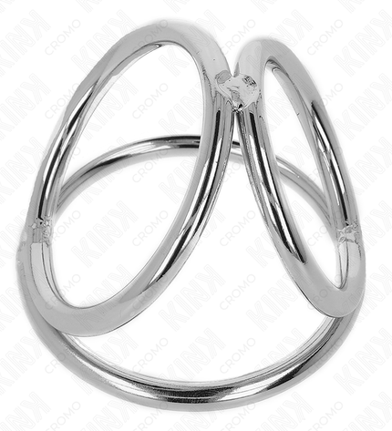 KINK - ANNEAU PÉNIS EN MÉTAL TRIPLE CHROME 3,2 CM À 4,5 CM by KINK RING POWER