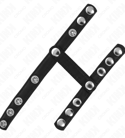 KINK - ANNEAU PÉNIS AVEC 3 SANGLES RÉGLABLES POUR DIVISEURS DE COUILLES by KINK RING POWER