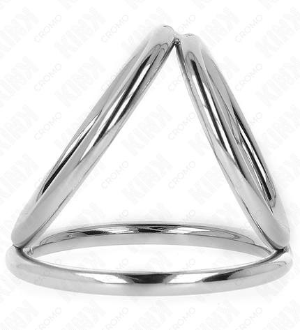 KINK - ANNEAU PÉNIS EN MÉTAL TRIPLE CHROME 3,8 CM À 5 CM MODÈLE 2 by KINK RING POWER