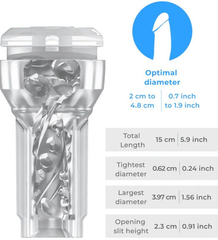 KIIROO - FEEL POCKET STROKER CRISTAL PAR KIIROO TRANSPARENT by KIIROO