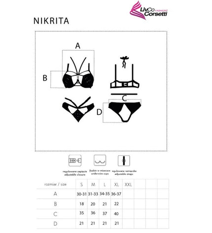LIVCO CORSETTI FASHION - NIKRITA LC 90647 SOUTIEN-GORGE + CULOTTE NOIR M by LIVCO CORSETTI SETS