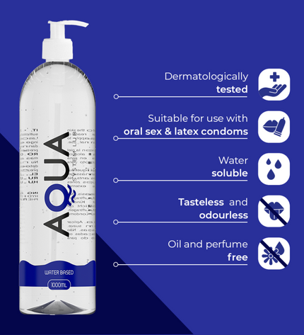 AQUA QUALITY - LUBRIFIANT À BASE D''EAU 1000 ML by AQUA QUALITY