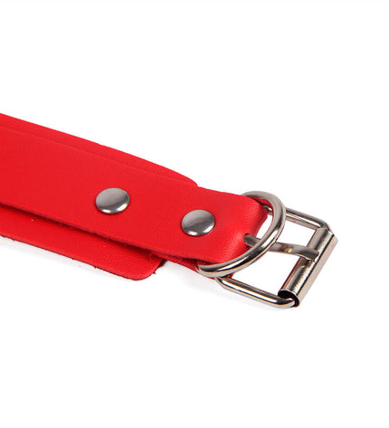 SUBBLIME - 953706 MENOTTES AVEC CEINTURE DE BONDAGE ROUGE TAILLE UNIQUE by SUBBLIME FETISH
