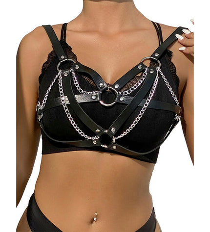 SUBBLIME - 953713 CEINTURE PUNK BONDAGE BOUCLE MÉTAL NOIRE TAILLE UNIQUE by SUBBLIME FETISH