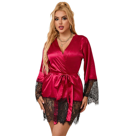 SUBBLIME - 953812 PYJAMA DENTELLE ÉLÉGANT + STRING ROUGE S/M by SUBBLIME SETS