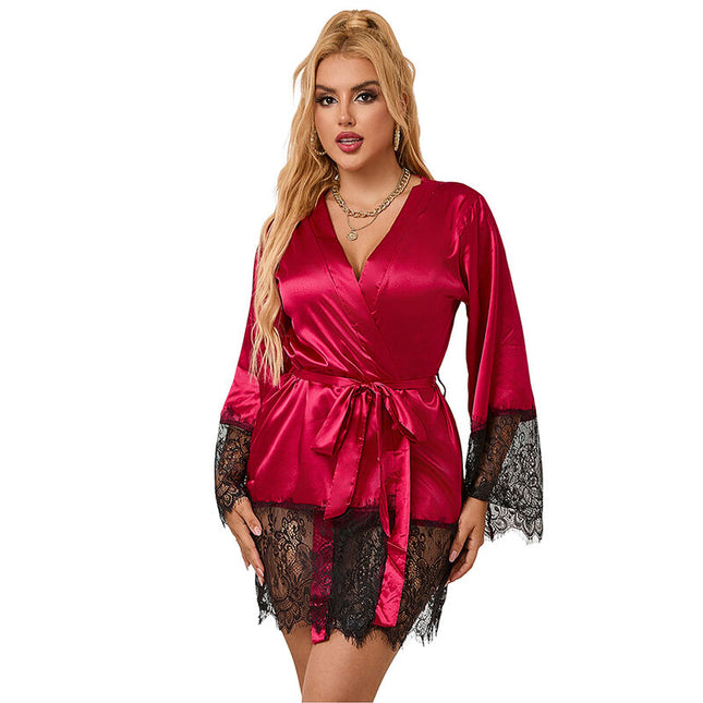 SUBBLIME - 953829 PYJAMA DENTELLE ÉLÉGANT + STRING ROUGE L/XL by SUBBLIME SETS