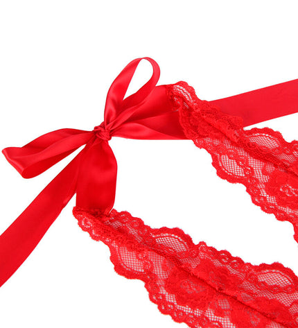 SUBBLIME - 953973 BODY SEXY A VOLANTS + CEINTURE ROUGE S/M by SUBBLIME BODIES