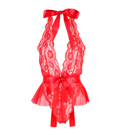SUBBLIME - 953980 BODY SEXY A VOLANTS + CEINTURE ROUGE L/XL by SUBBLIME BODIES