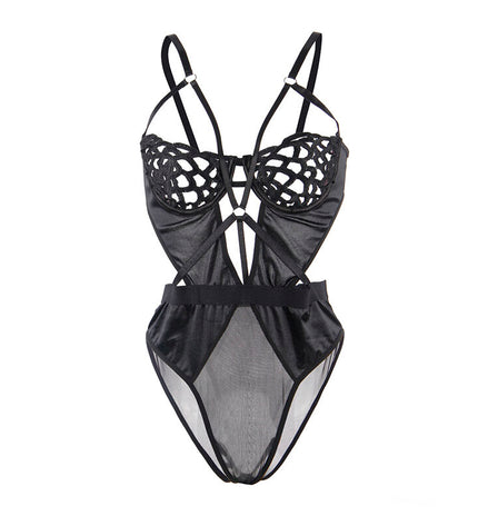 SUBBLIME - 954055 BODY SEXY EN DENTELLE NOIR S/M by SUBBLIME BODYSTOCKINGS