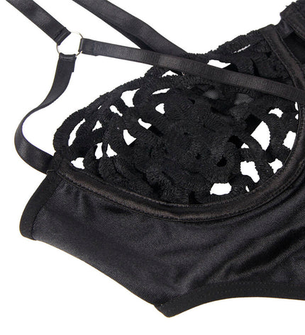 SUBBLIME - 954055 BODY SEXY EN DENTELLE NOIR S/M by SUBBLIME BODYSTOCKINGS