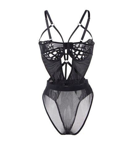 SUBBLIME - 954055 BODY SEXY EN DENTELLE NOIR S/M by SUBBLIME BODYSTOCKINGS