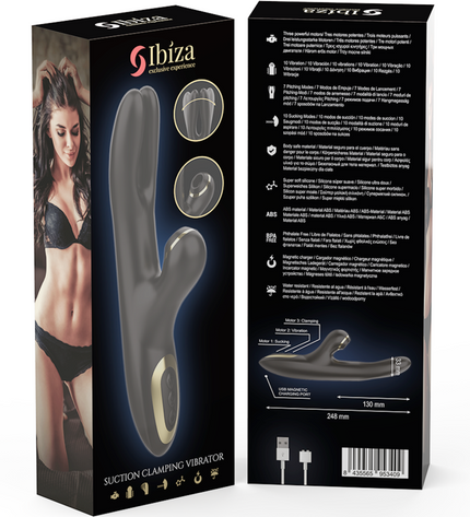 IBIZA - VIBRATEUR DOUBLE SERRAGE NOIR by IBIZA TECHNOLOGY