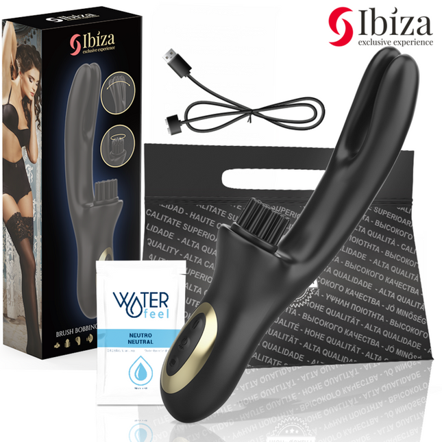 IBIZA - VIBRATEUR CLITORIALE MULTICELLULAIRE À BROSSAGE RABITT HI-TECH ET DOUBLE ONDES by IBIZA TECHNOLOGY