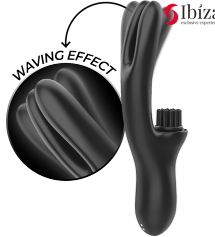 IBIZA - VIBRATEUR CLITORIALE MULTICELLULAIRE À BROSSAGE RABITT HI-TECH ET DOUBLE ONDES by IBIZA TECHNOLOGY