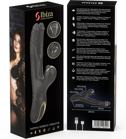 IBIZA - DOUBLE VIBRATEUR TWO DRAGONS NOIR by IBIZA TECHNOLOGY