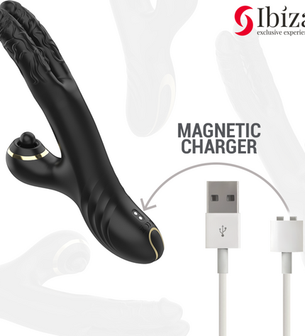 IBIZA - DOUBLE VIBRATEUR TWO DRAGONS NOIR by IBIZA TECHNOLOGY