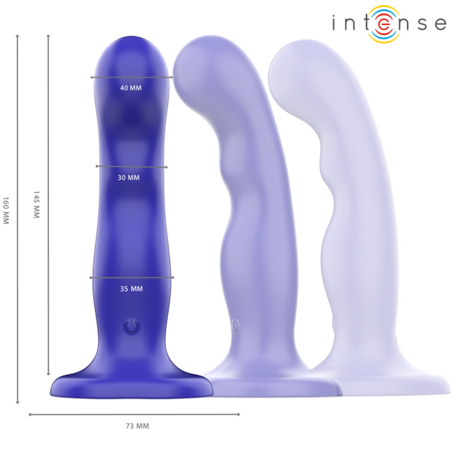 INTENSE - SHORTY VIBRATEUR AVEC VENTOUSE TÉLÉCOMMANDE BLEUE by INTENSE REMOTE CONTROL