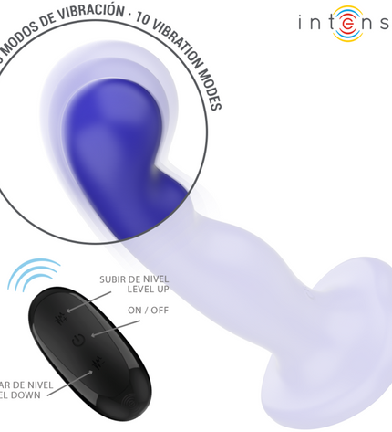 INTENSE - SHORTY VIBRATEUR AVEC VENTOUSE TÉLÉCOMMANDE BLEUE by INTENSE REMOTE CONTROL
