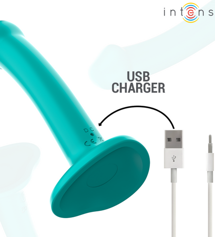 INTENSE - KATIE VIBRATEUR AVEC VENTOUSE 10 VIBRATIONS TÉLÉCOMMANDE BLEUE by INTENSE REMOTE CONTROL