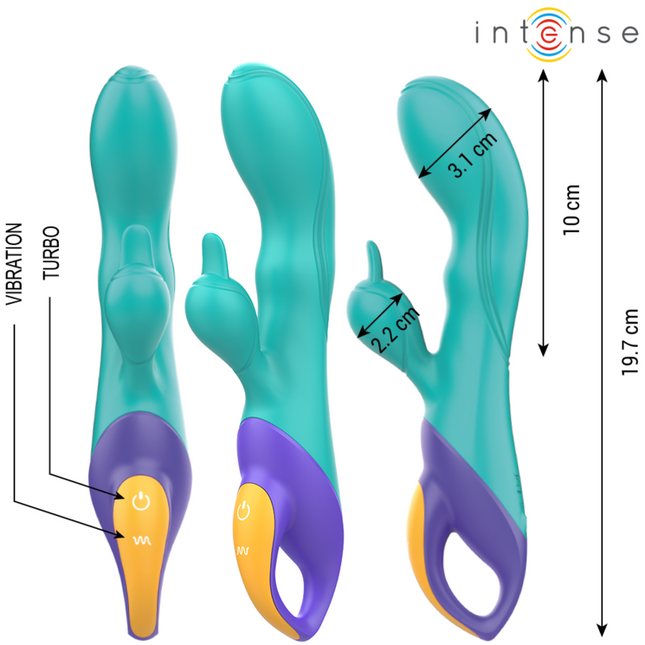 INTENSE - FRED VIBRATEUR RABBIT BLEU by INTENSE HIGH TECH