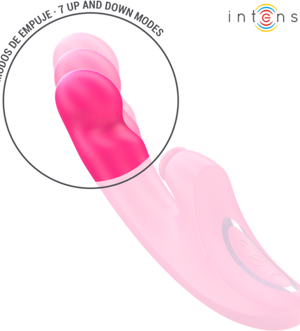 INTENSE - EMI VIBRATEUR 13,5 CM MULTIFONCTION 3 EN 1 10 VIBRATIONS ROSE by INTENSE HIGH TECH