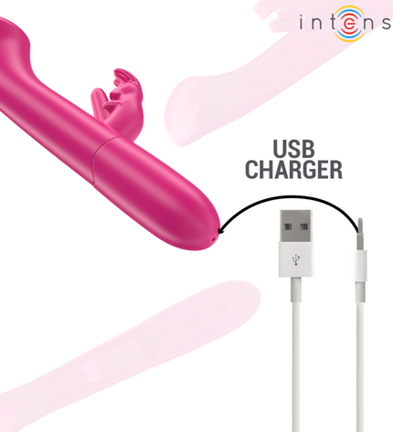 INTENSE - JULIETA VIBRATEUR RABBIT 18,6 CM 10 VIBRATIONS ROSE by INTENSE HIGH TECH