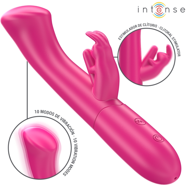 INTENSE - JULIETA VIBRATEUR RABBIT 18,6 CM 10 VIBRATIONS ROSE by INTENSE HIGH TECH