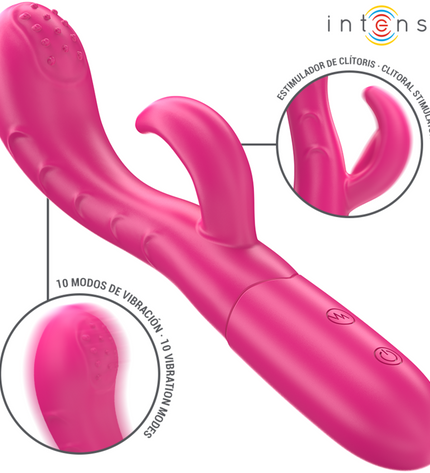 INTENSE - AMARA VIBRATEUR AVEC LANGUE STIMULANTE 10 VIBRATIONS ROSE by INTENSE HIGH TECH