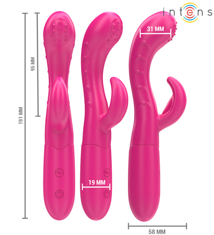 INTENSE - AMARA VIBRATEUR AVEC LANGUE STIMULANTE 10 VIBRATIONS ROSE by INTENSE HIGH TECH