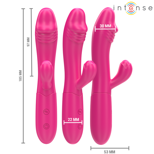 INTENSE - IVY VIBRATEUR FLEXIBLE 10 VIBRATIONS AVEC LANGUE STIMULANTE ROSE by INTENSE HIGH TECH