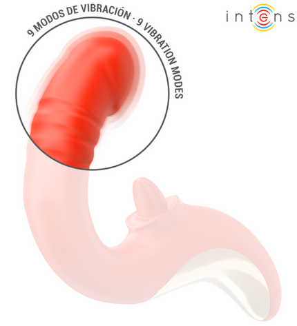 INTENSE - VIBRATEUR ET STIMULATEUR PAULINA EN FORME DE U ROUGE by INTENSE HIGH TECH