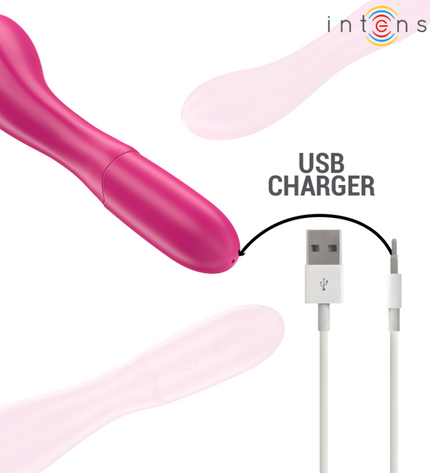 INTENSE - LISETTE VIBRATEUR 19 CM SOUPLE 10 VIBRATIONS ROSE by INTENSE HIGH TECH