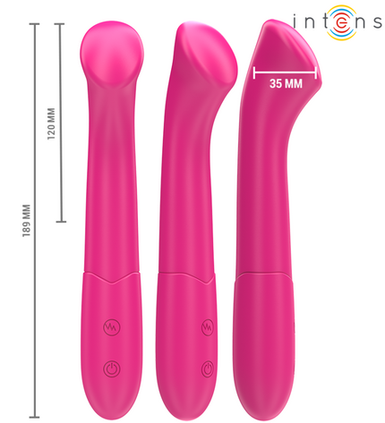 INTENSE - PATY VIBRATEUR 19 CM FLEXIBLE 10 VIBRATIONS MODÈLE 2 ROSE by INTENSE HIGH TECH