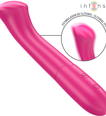 INTENSE - PATY VIBRATEUR 19 CM FLEXIBLE 10 VIBRATIONS MODÈLE 2 ROSE by INTENSE HIGH TECH